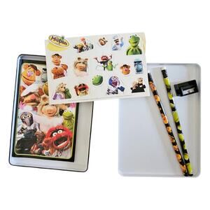 Vintage The Muppets Studio Tin Activity Kit - Miss Piggy Kermit Animal Etc 2011